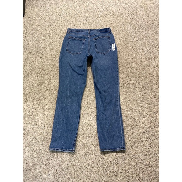 32/14 Abercrombie & Fitch The 90s Slim Straight Ultra High-Rise Distressed - Picture 5 of 7